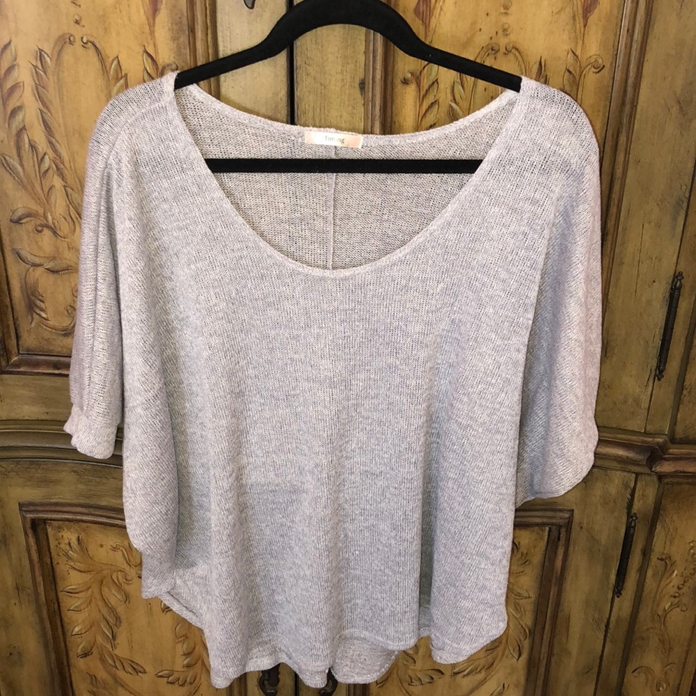 Timing  poncho style sweater